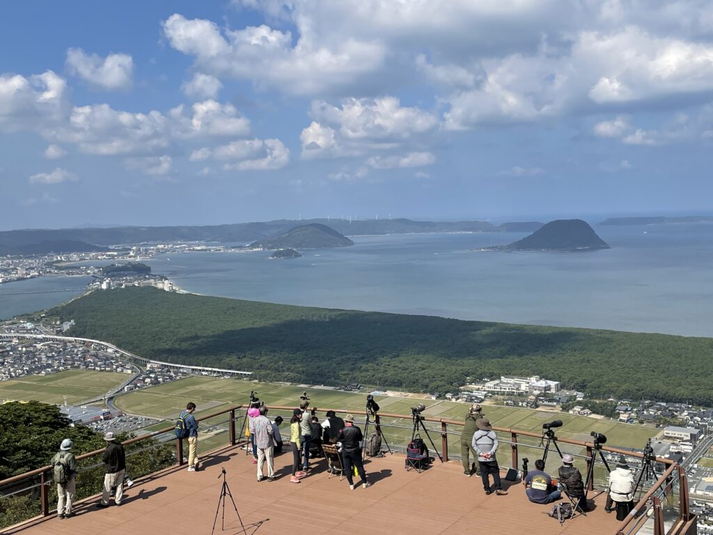 鏡山からの景色の写真